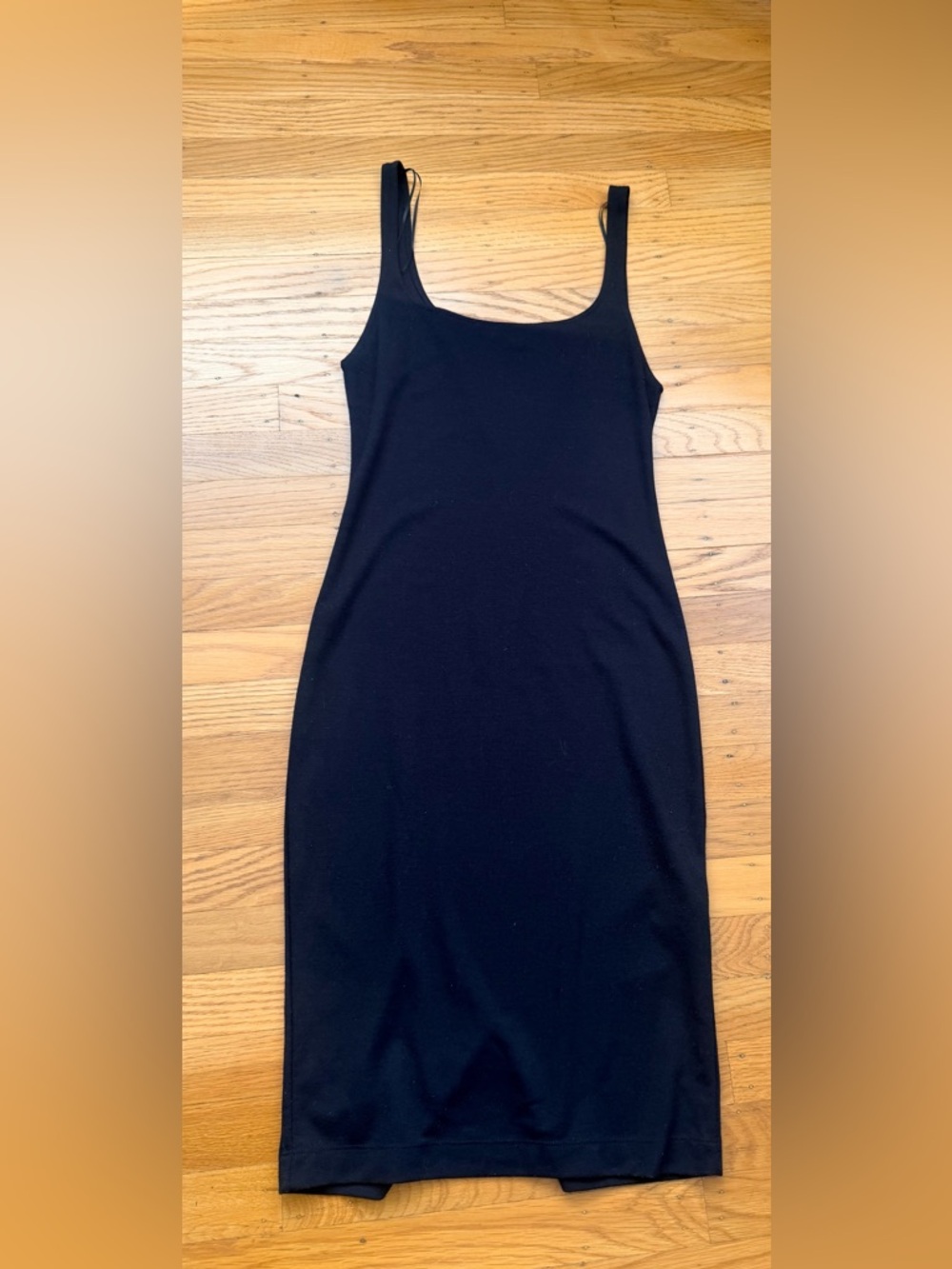 Zara Black Scoop Neck Midi Dress - Picture 3 of 5